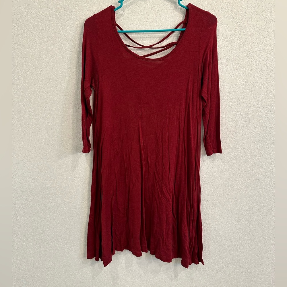 Red Flowy Dress